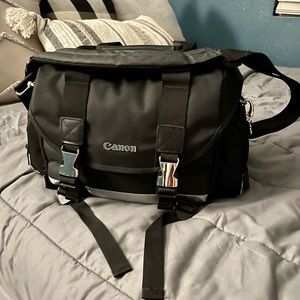 Canon black camera bag